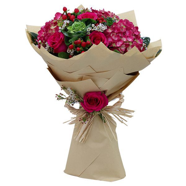Bouquet of Hydrangea Flower with Roses Bouquet of Hydrangea Flower | Online hydrangea bouquet Delivery | Order Now at JF