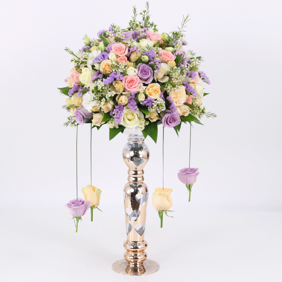 Lavish Pastel Centerpiece Shop Exquisite Spray Rose & Centerpieces Flower Arrangements | JuneFlowers