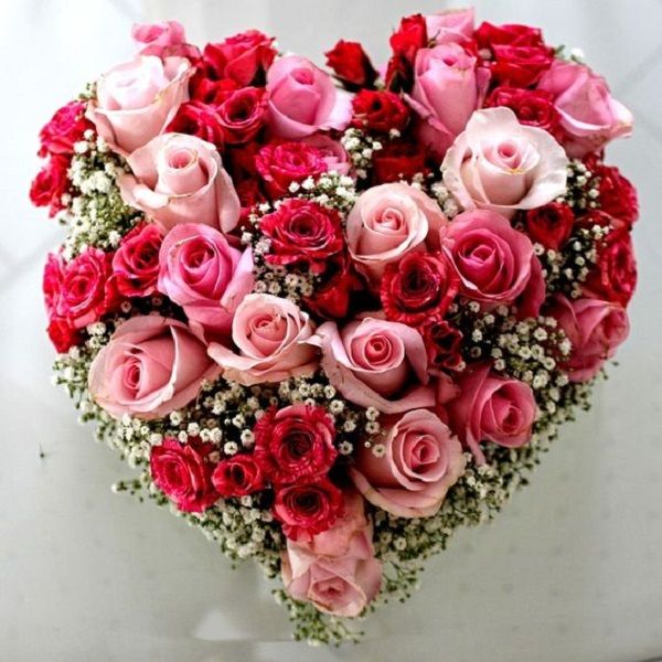 images The Best Heart Shaped roses Bouquet | Flower Delivery in India | JuneFlowers.com