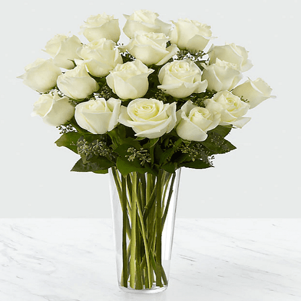 111zc White Angel | Online white rose Delivery in Bangalore | JuneFlowers.com
