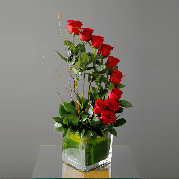 Long Lasting Love Long Lasting Love | Roses red Vase Delivery in Bangalore | order Now at JuneFlowers.com