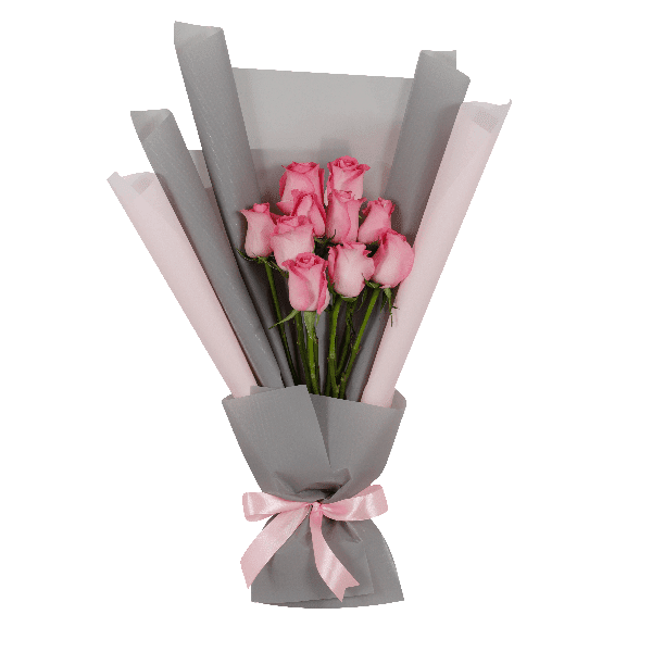 Simple pink Simple pink | Order Bouquet with roses | JuneFlowers.com