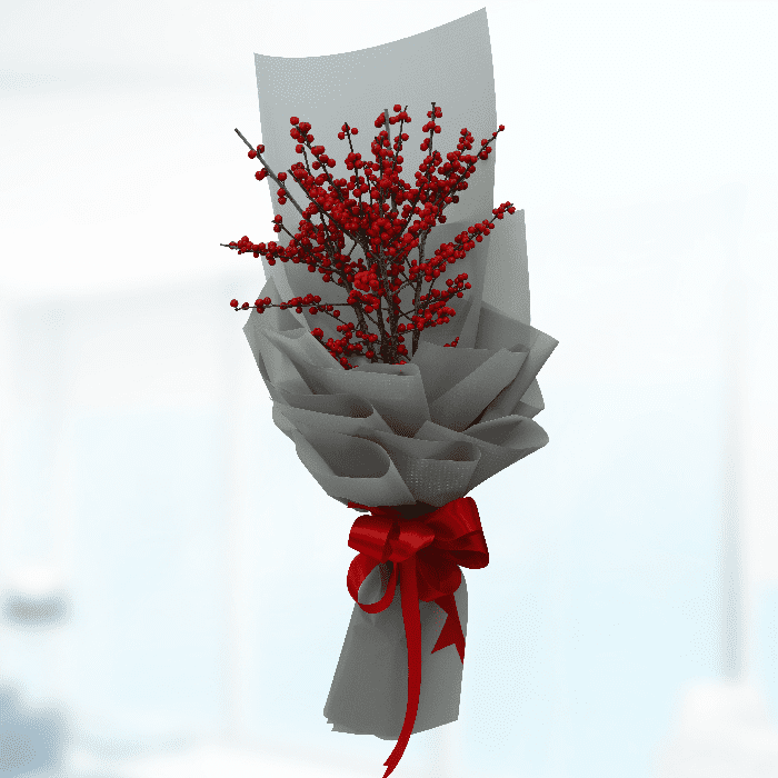 Bunch of Premium Ilex Premium Ilex - Exotic Ilex Berry Delivery India | Juneflowers.com