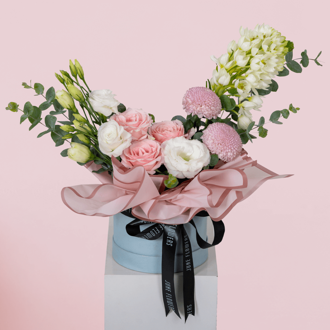 Mom’s Special Bloom (4) Mom's Special Bloom: Beautiful Flowers in a Box by BTFI (Order Now!