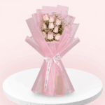 Delicate Blush 8 Roses Bouquet 1