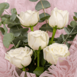 Fresh Grace – 5 White Roses
