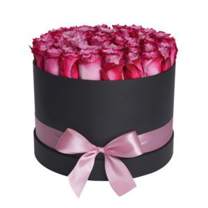 Box of Deep Purple Roses | Order Online Rose Bouquet for any occasion
