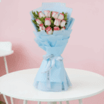 Pink Charm – 12 Pink Roses Bouquet (2)