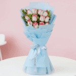 Pink Charm – 12 Pink Roses Bouquet (3)